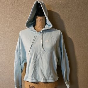 Adidas Blue Pullover Sweater with Hood